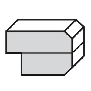 2cm double Bevel