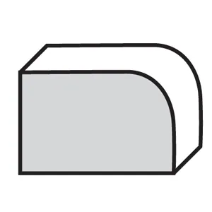 3cm demi bull nose